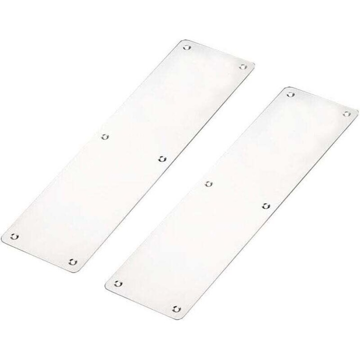 Placa protectie usa inox periat 300x80mm set 2 buc