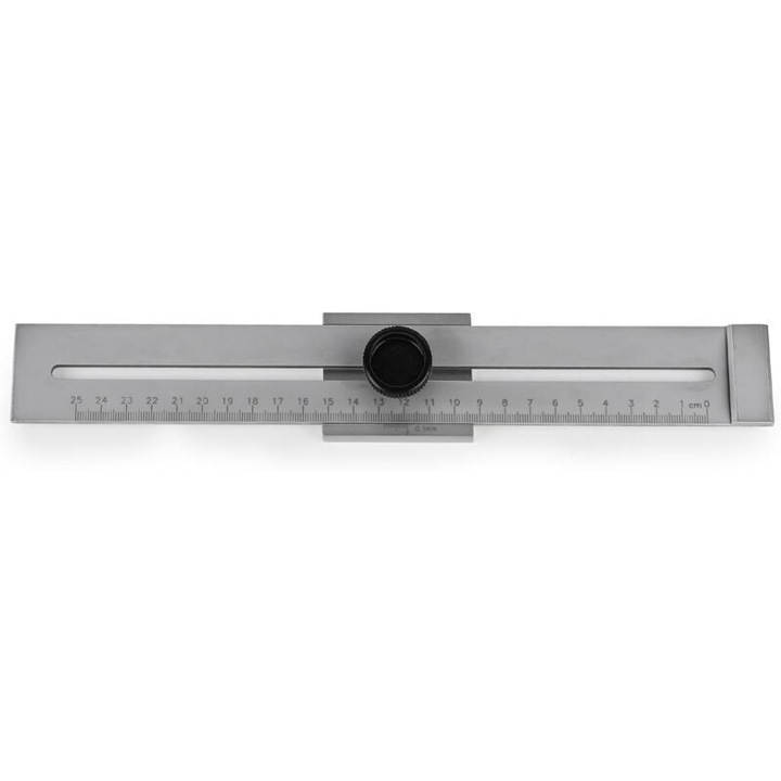 Rigla de trasat, 250 mm, otel carbon, precizie milimetrica