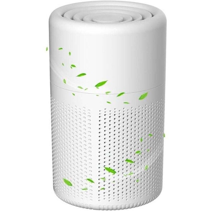 HEPA H13 légtisztító, 2 az 1-ben, csendes, energiatakarékos, fehér, 10m²