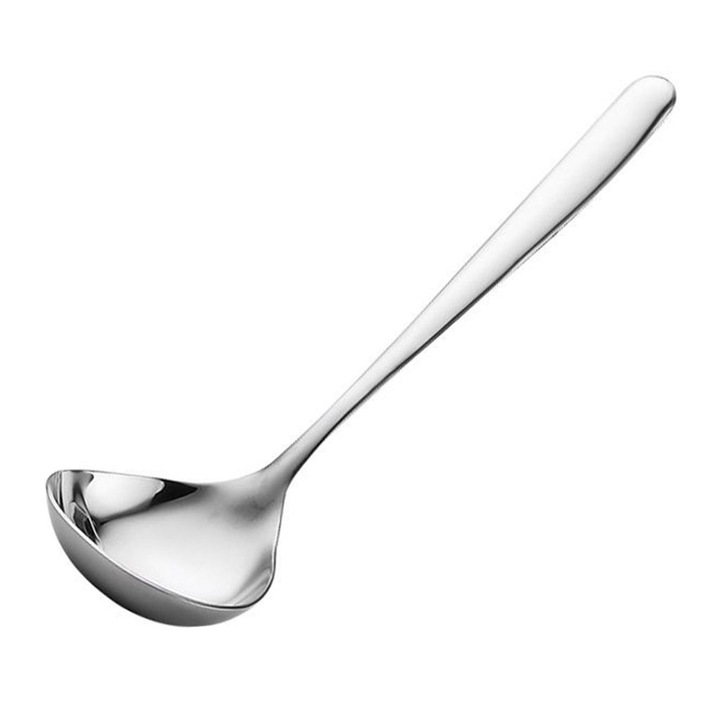 Lingura pentru supa ergonomica din otel inoxidabil argintiu 20cm