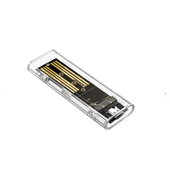 SSD кутия, преносима, ​​BeSmart, M.2, NVMe/NGFF, USB-A/C, Windows, MAC, Linux, Android, USB-A/C, USB3.1, прозрачен