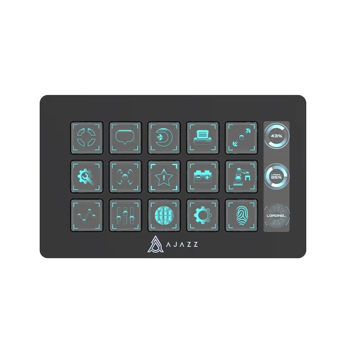 Ajazz стрийминг хъб/дек Streaming HUB AKP153E Black d7650Y