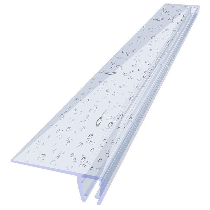 KYCT DK02 átlátszó zuhanygarnitúra 40x4mm PVC mágneses