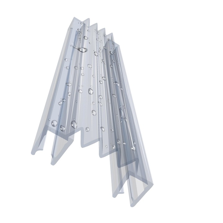 KYCT DK12 zuhanygarnitúra 5mm átlátszó 40cm PVC mágneses