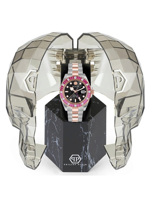 Philipp Plein PWPZA0424 Unisex GMT-I Challenger Baguettes 44mm 5ATM