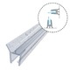 KYCT DK05 zuhanygarnitúra 7mm átlátszó 40cm PVC mágneses