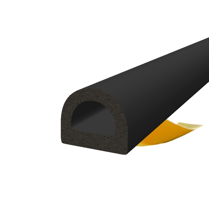 Öntapadó EPDM tömítőszalag KYCT fekete 12x10mm 50m