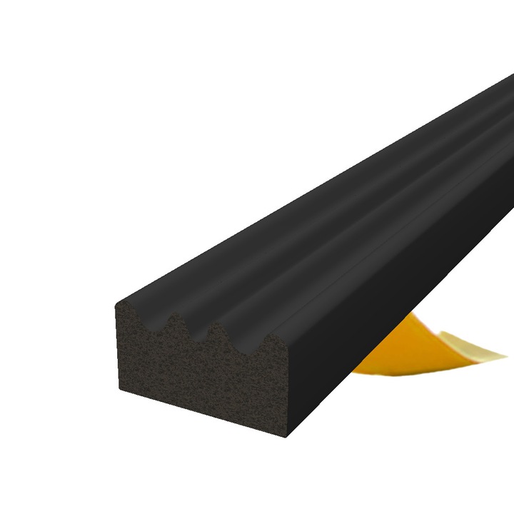 Öntapadó EPDM tömítőszalag KYCT fekete 15x8mm 50m