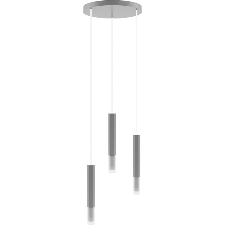 Пендел Hellux Madera2 Hexa сив 150x28x30см 3 източника на светлина