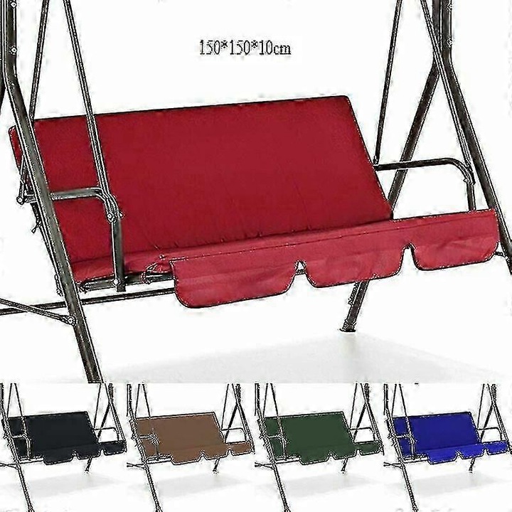 Husa pentru scaun balansoar 3 locuri, multicolor, 150x150x10cm, poliester impermeabil