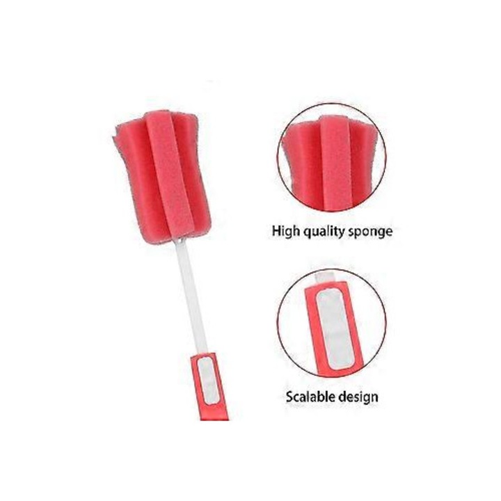 Set 3 perii sticle burete maner reglabil multicolor 29x34.5cm