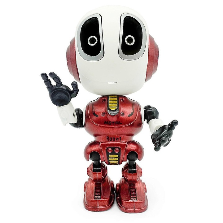 Beszélő játékrobot, mini, többszínű, 12.5x7.5cm