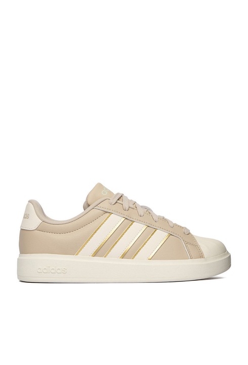 Adidas női tornacipő, bézs, műbőr, fűzős, 40 EU