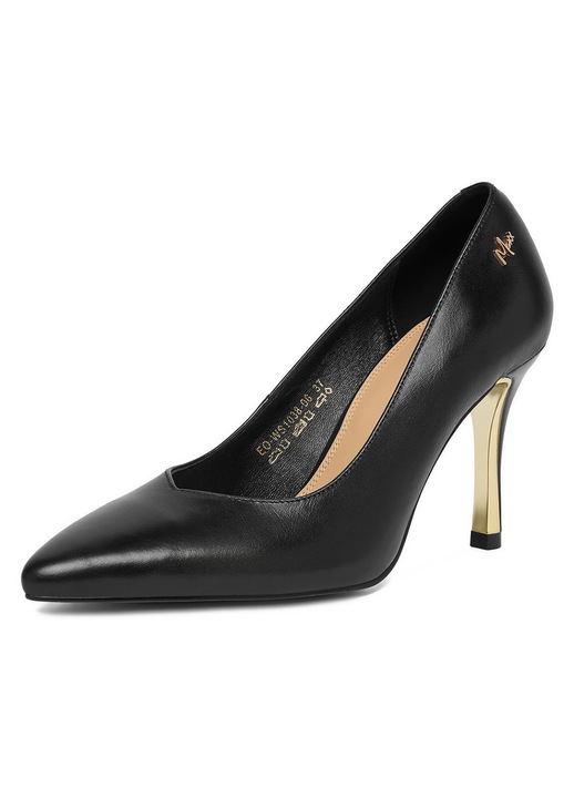 Pantofi dama, MEXX, stiletto, piele naturala, negru
