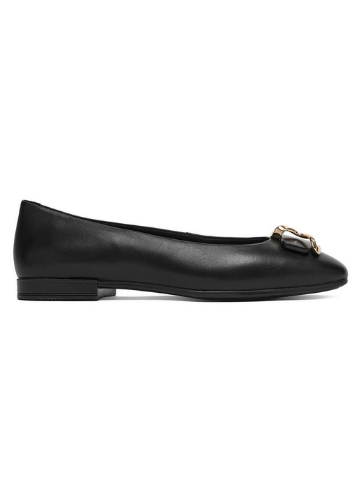 Balerini Mexx din piele naturala, Negru