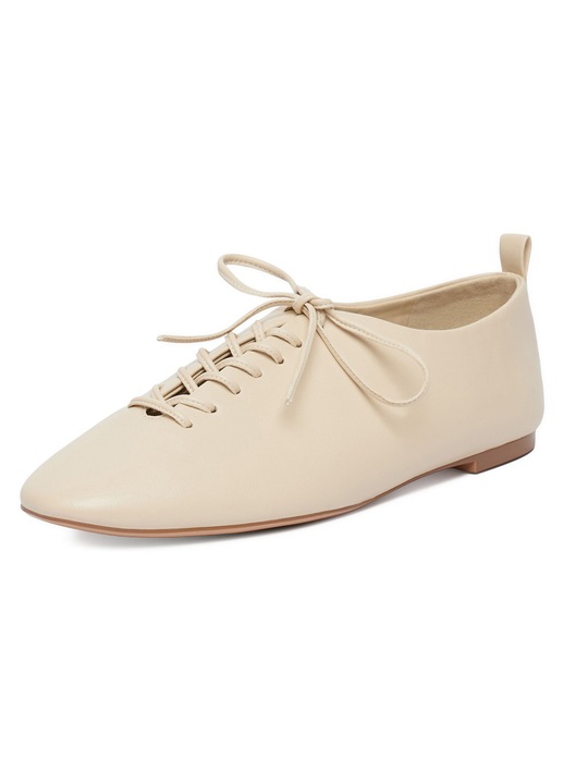 Pantofi dama, Gino Rossi, crem, piele naturala, varf rotund