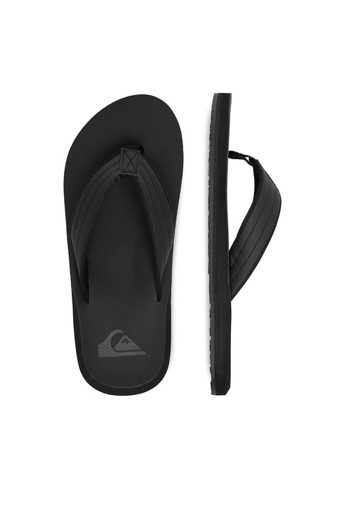 Quiksilver papucs, fekete, textil, Fekete