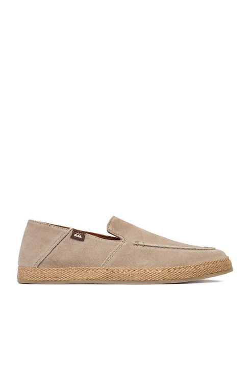 Еспадрили мъжки Quiksilver, бежови, естествена кожа, кръгъл връх, 43 EU