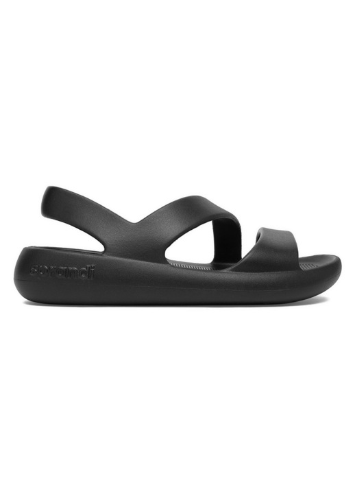 Sandale dama, Sprandi, negru, material sintetic, 40 EU