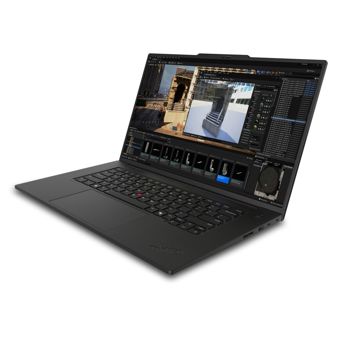 Laptop Lenovo ThinkPad P1 G7, 16" WQXGA, Intel® Core™ Ultra 7 165H pana la 5 GHz, 32 GB RAM LPDDR5x 7500, 1 TB SSD, NVIDIA® GeForce® RTX 4070 8 GB, Windows 11 Pro, Black 1 TB