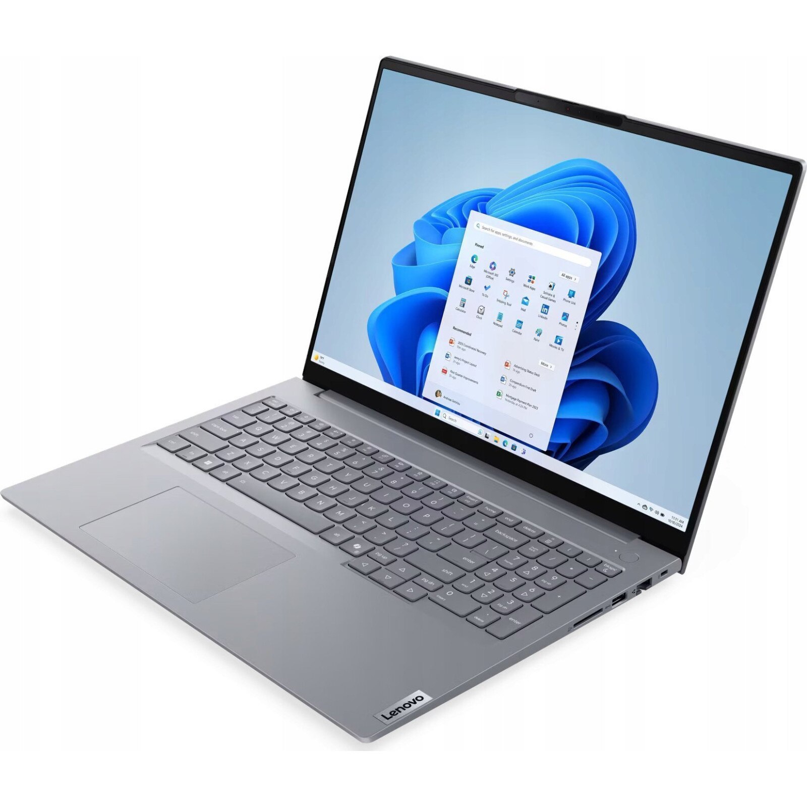 Laptop Lenovo ThinkBook 16 G8, 16" WUXGA, Intel® Core™ Ultra 5 135H pana la 4.6 GHz, 16 GB RAM DDR5 5600, 512 GB SSD, Intel Arc Graphics, Windows 11 Pro, Arctic Grey 512 GB