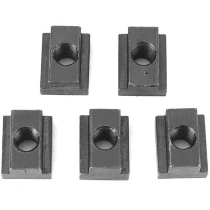 Set 5 piulite T oxid negru M8 M10