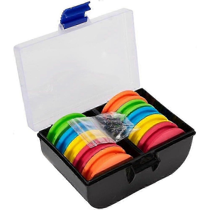 Set 10 accesorii monturi pescuit multicolor 10x15x7cm
