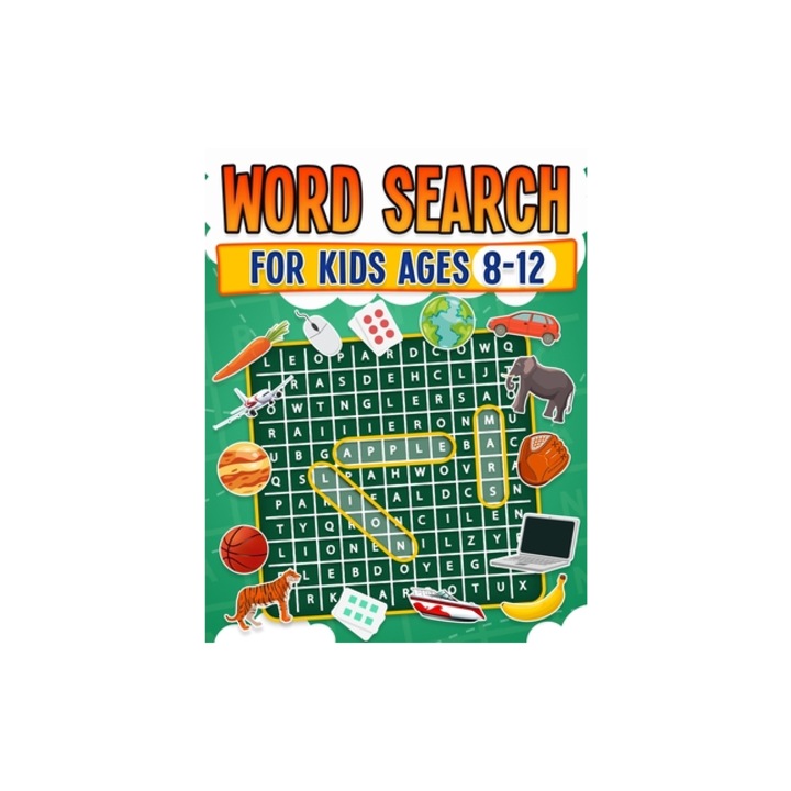 Word Search for Kids Ages 8-12 100 Fun Word Search Puzzles Kids Activity Book Large Print Paperback, Rr Publishing