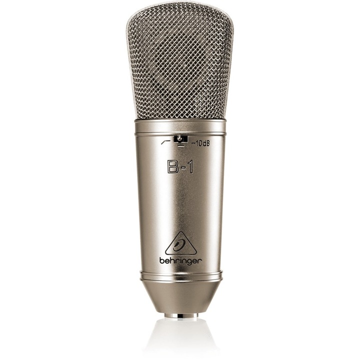 Кондензаторен микрофон Behringer B-1, позлатена мембрана, кардиоиден, черен