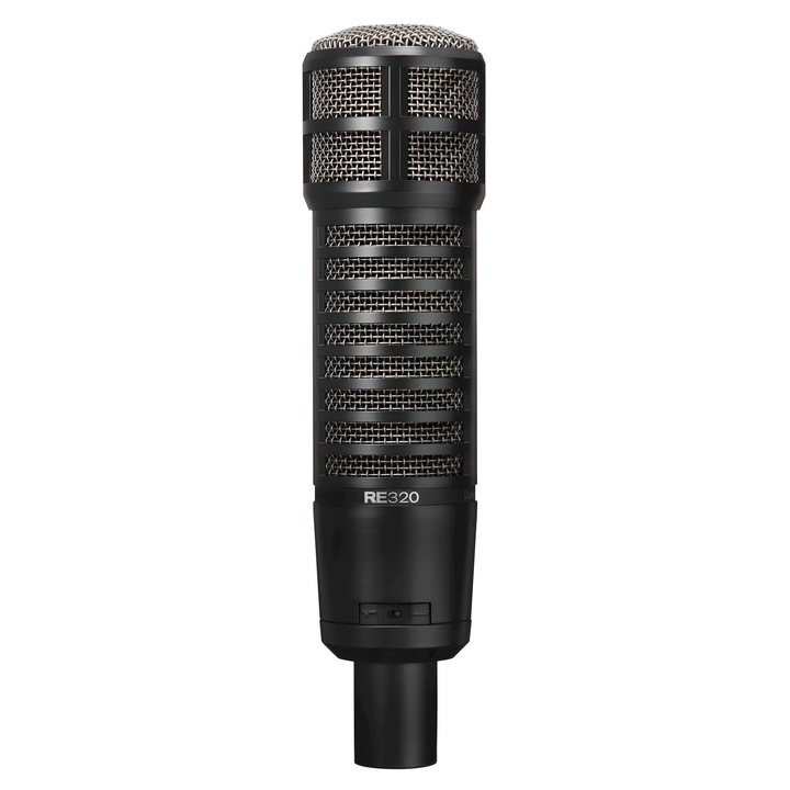 Electro-Voice RE320 dinamikus mikrofon, kardioid, fekete, 217x54mm