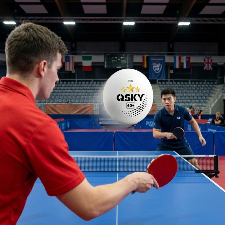 Minge tenis de masa QSKY 40+ alb profesionala antrenament 1 buc