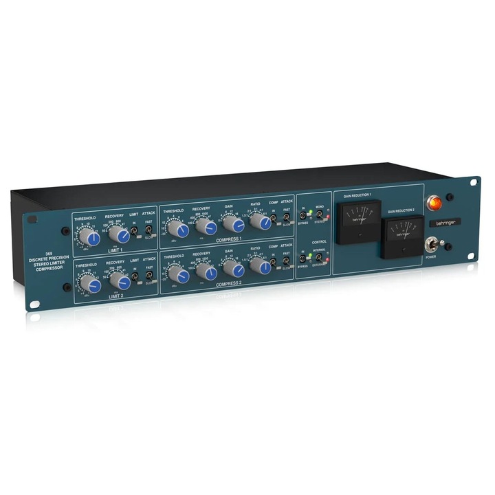 Kompresor Limiter Stereo Behringer 369 analogic 483x88x159mm