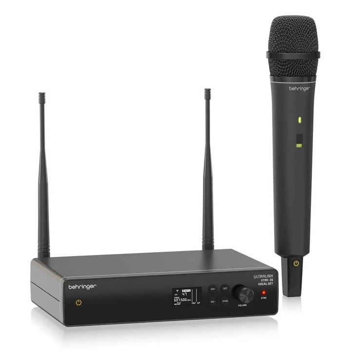 Behringer XTM1-35 vezeték nélküli mikrofonrendszer, UHF, dinamikus, fekete, komplett szett