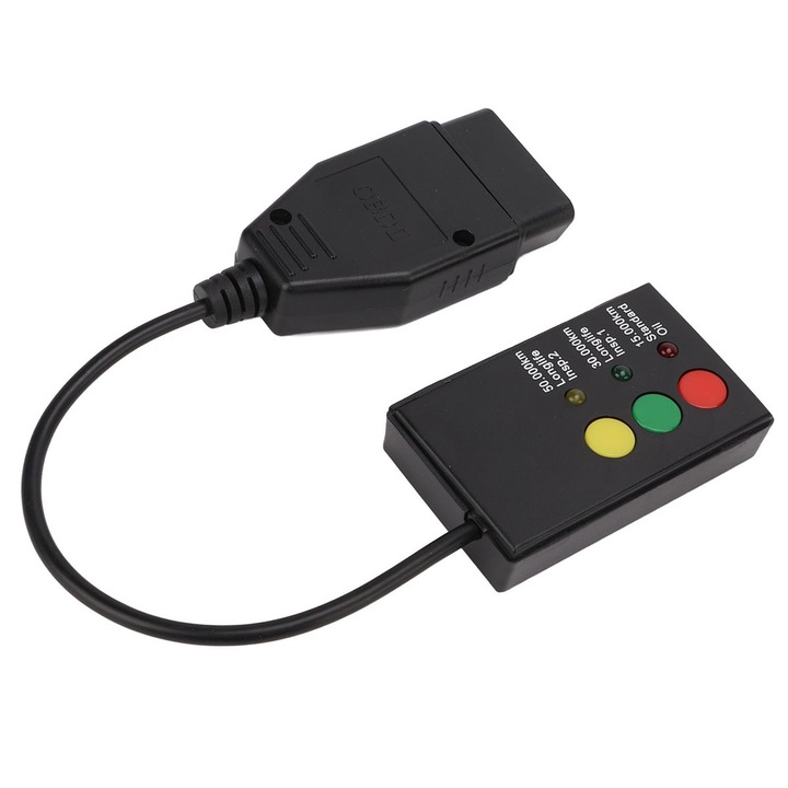 Instrument resetare intretinere auto 16Pin OBD2, 3 butoane, negru