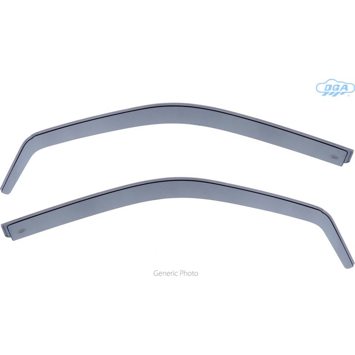 Set paravanturi fata DGA Toyota C-HR 5D 2016+, acrilic transparent flexibil