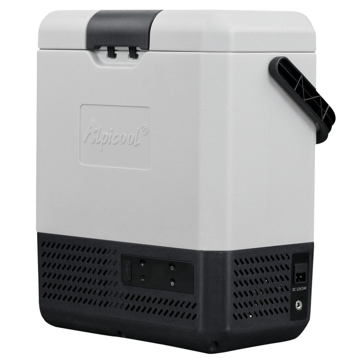 Frigider auto cu compresor Alpicool P8 (9 litri). Pana la -20 grade C. (12, 24, 220 V)