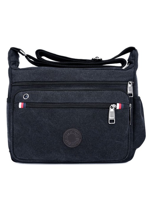 Férfi crossbody táska, vízálló, multifunkcionális, army zöld, 30x15x10cm