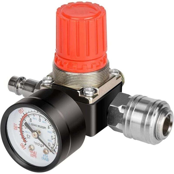 Supapa reglare presiune aer 1/4 inch, 175 PSI, multicolor