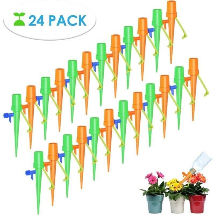Sistem automat irigare plante, 24 piese, reglabil, transparent