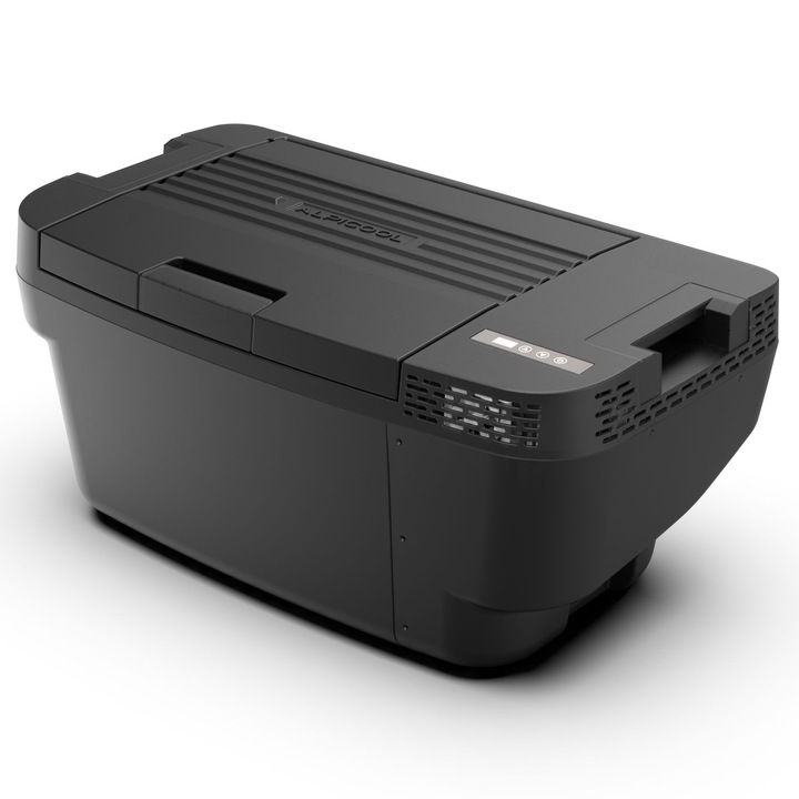 Frigider auto cu compresor Alpicool TSL35 (35 litri). Pentru TESLA Model Y. Pana la -20 grade C, (12, 24, 220 V)