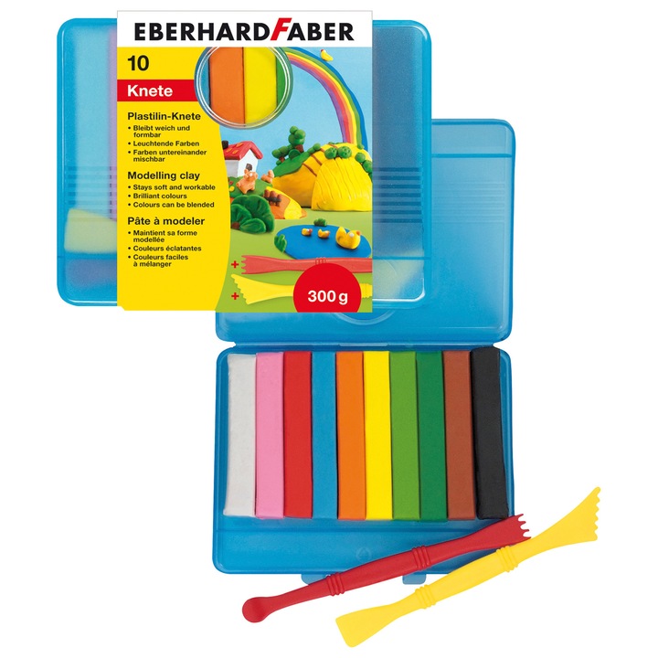 Eberhard Faber gyurma, 10 szín, 2 kiegészítővel