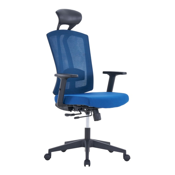 Ergonomikus irodai szék RFG REAL FEEL GOOD Primo HB, szövet és mesh, kék