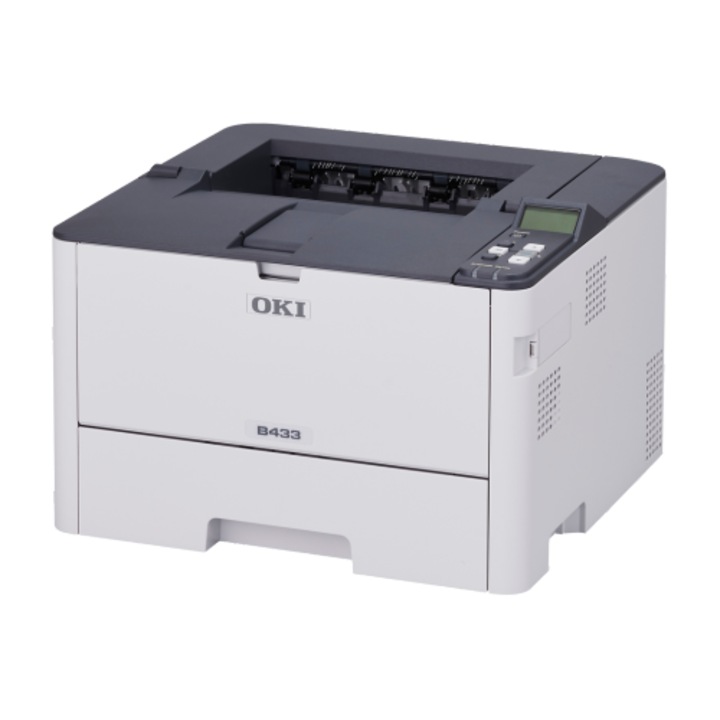 Imprimanta laser alb-negru OKI B433dn, A4, 40 ppm, USB, Retea
