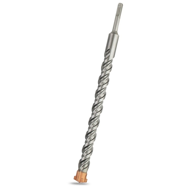 Burghiu SDS Plus 30 mm x 350 mm, ideal pentru gaurire in beton, caramida, piatra si zidarie - 1 varf din carbura, accesoriu pentru ciocan perforator