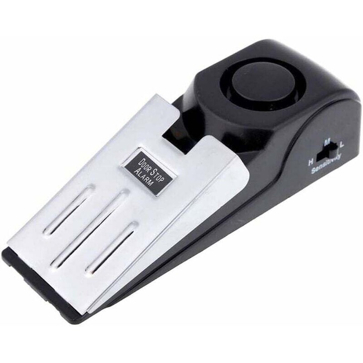 Alarma usa portabila, opritor, negru, 14x4x4.3cm