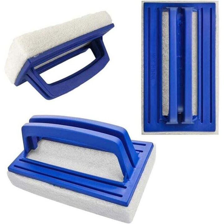 Set 2 bureti cu perie, curatare piscine si suprafete, marime medie, multicolor