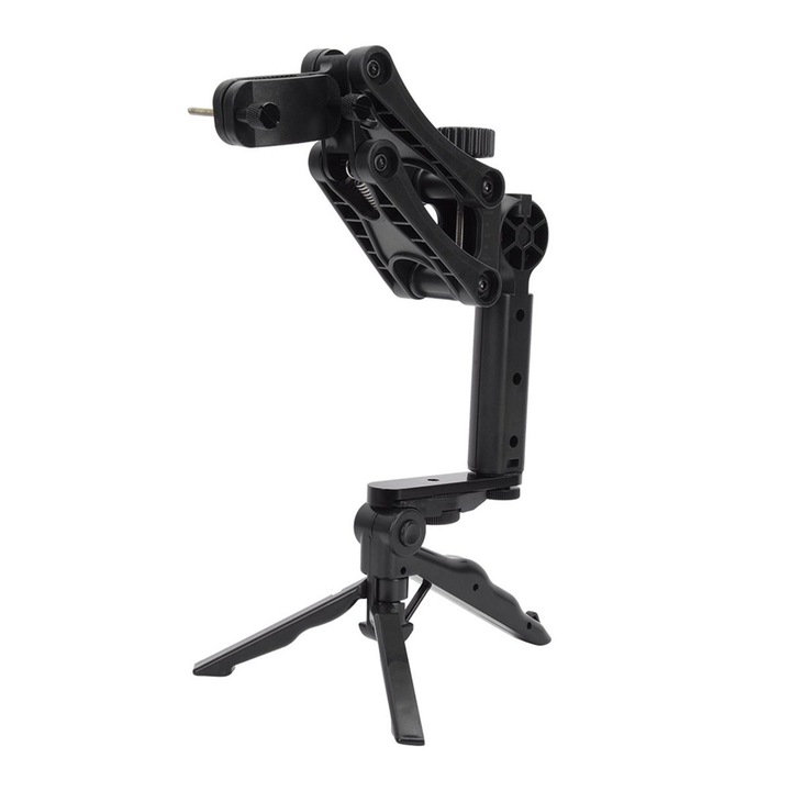 Képstabilizátor, ABS markolat, multifunkcionális tartó, fekete, standard méretek
