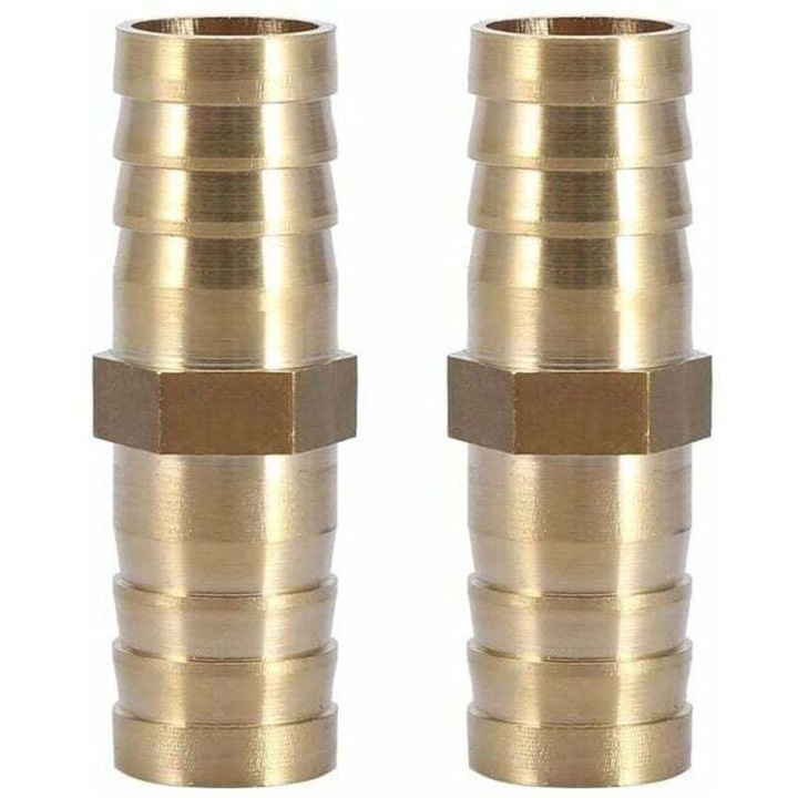 Sárgaréz egyenes idom, 5 darabos készlet, 10mm