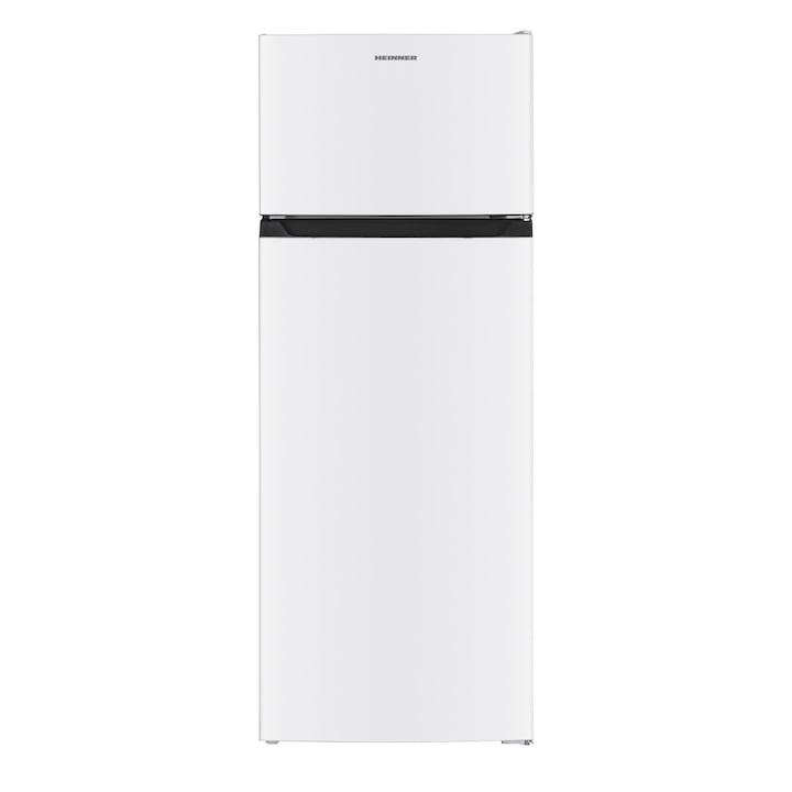 Heinner HF-HM248INVE++ kétajtós hűtőszekrény, 248 l, E energiaosztály, Inverter kompresszor, Mechanikus vezérlés állítható termosztáttal, LED világítás, H 165.5 cm, Fehér
