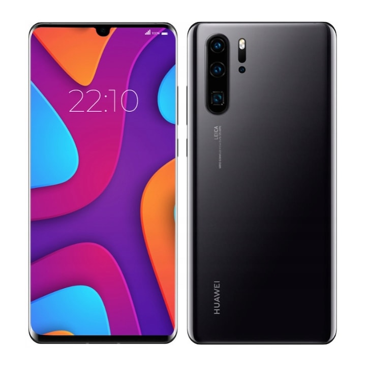 Okostelefon Huawei P30 Pro, Dual SIM, 256GB, 8GB RAM, fekete, 73.4x158x8.41mm